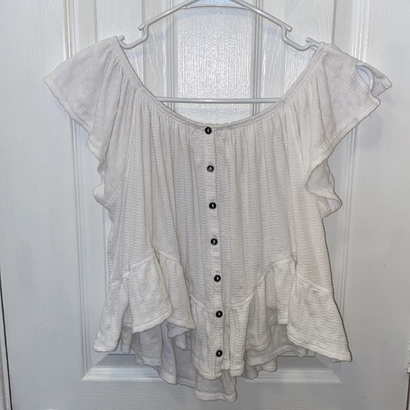 Free People Wee The Free Mint Julep Top-White - Picture 12 of 12